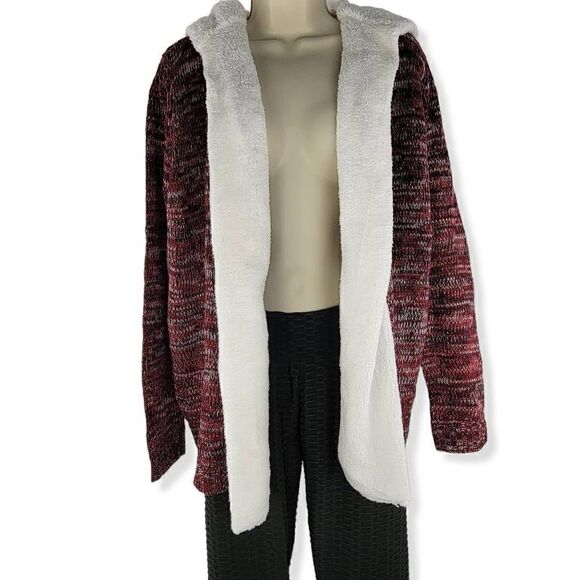 crave fame Sweaters - Crave Fame Burgundy open cardigan Medium
